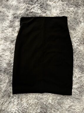 SHEIN Black High-Waist Pencil Skirt